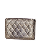 シャネル マトラッセ 2.55 長財布 ゴールド系 メタリック レザー レディース CHANEL 【中古】